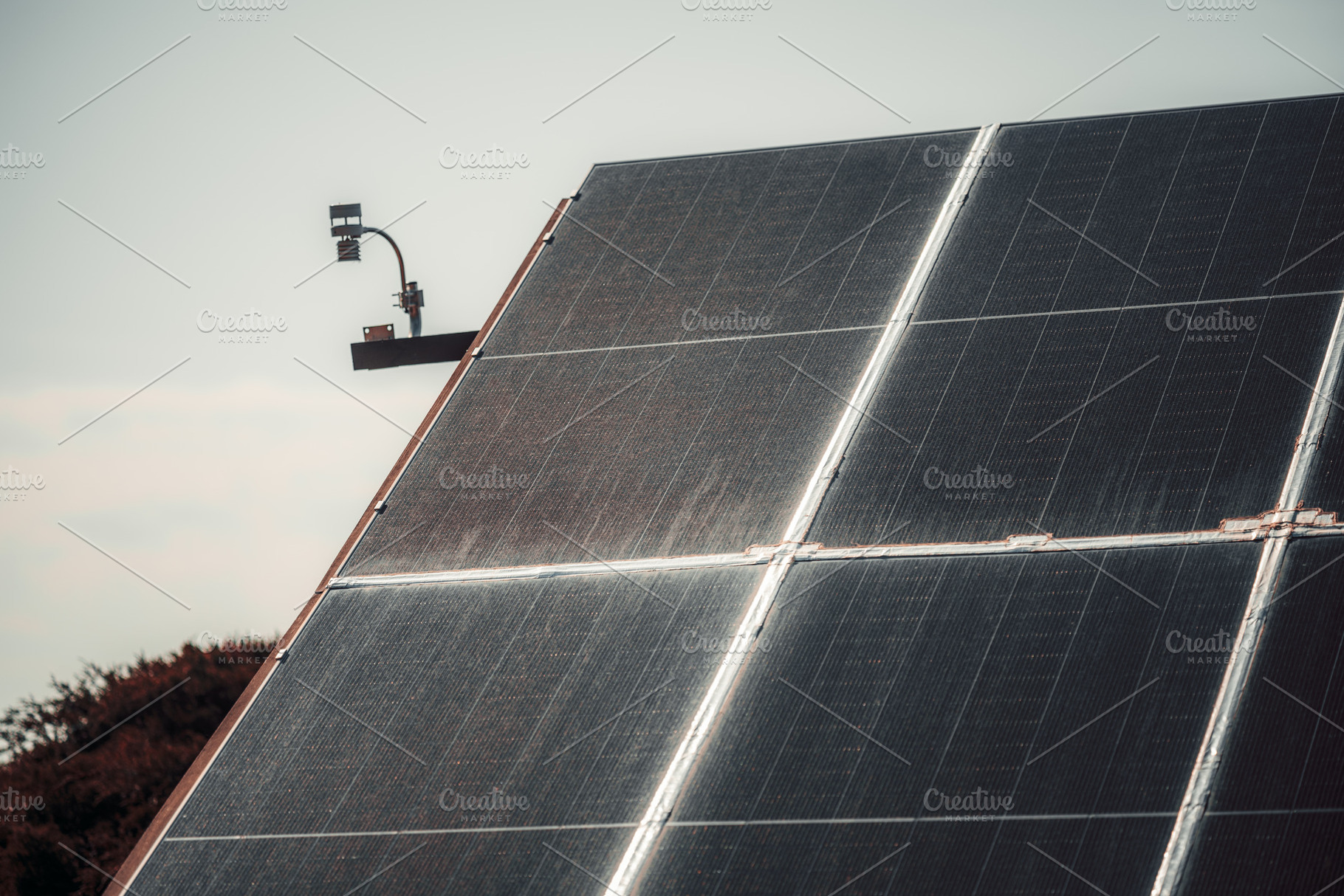 Telephoto solar roof detail, a Technology Photo by SkyNext