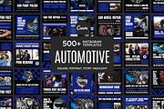 Automotive Blue Template, a Social Media Template by Kalubuak (Thumbnail 1 of 10)