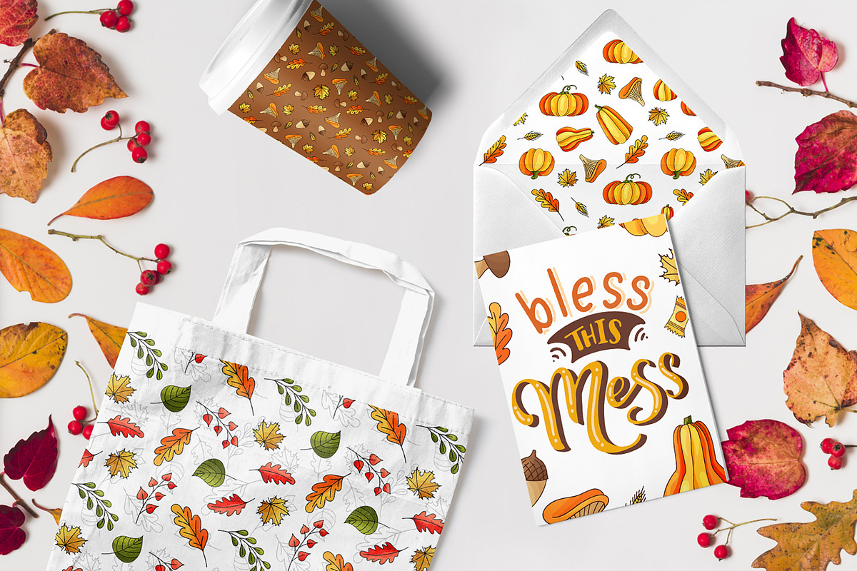 Thanksgiving holiday overlay+clipart, an Illustration by Astarte_design (Photo 10 of 13)
