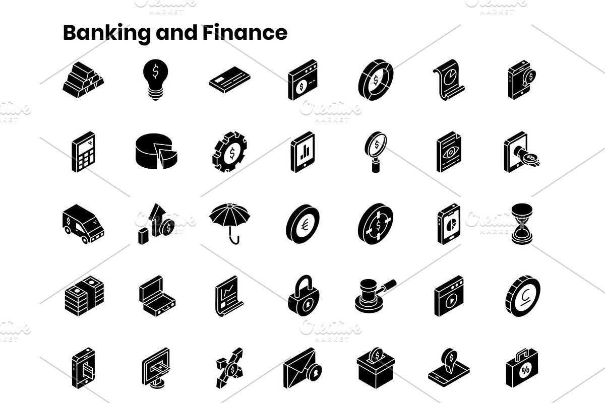 2000+ Isometric Icons Set, an Outline Icon by Brickclay (Photo 35 of 37)