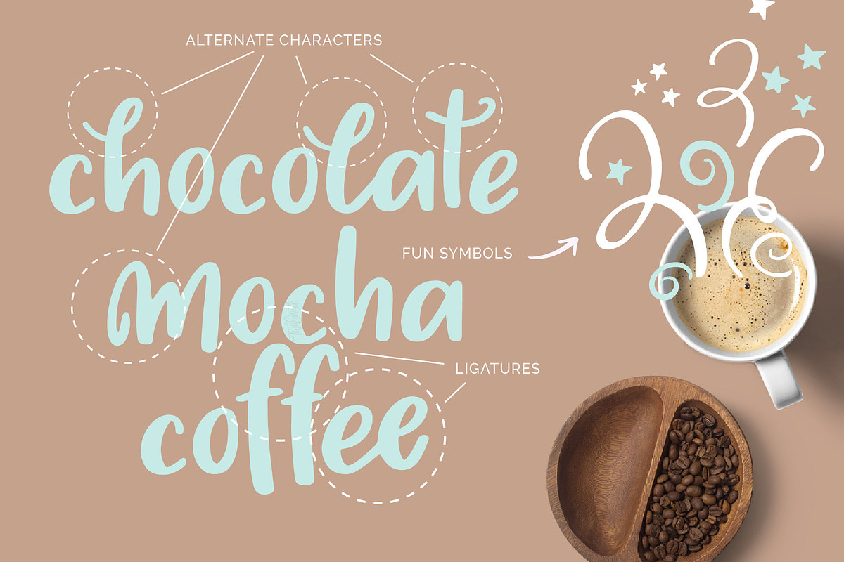 Midnight Moon Font and Symbols preview 6