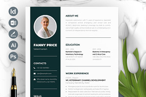 Veterinarian Professional CV Design