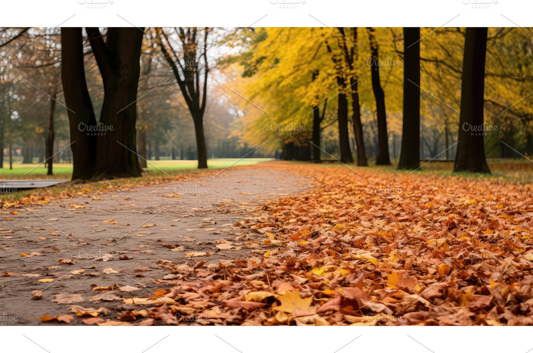 season color dry park colorful ai, a Nature Photo by pikepicture
