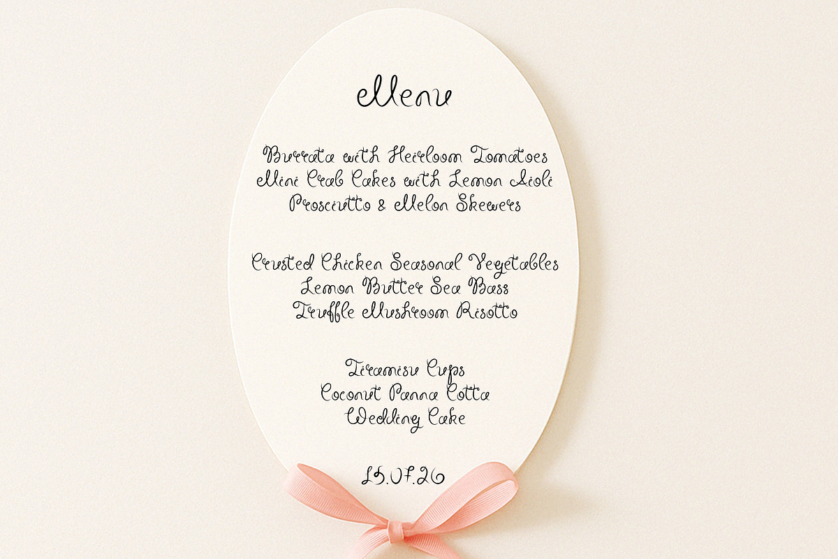 Curly Whimsical Wedding Font, a Handwritten Font by Ayya Studio (Photo 3 of 14)