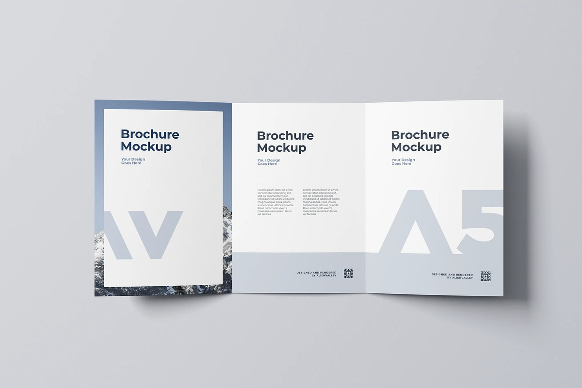 High Quality Trifold Brochure Mockup, an Advertising Mockup by zpackcreative (Photo 1 of 4)