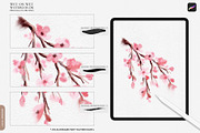 Wet Watercolor Procreate Brushes, a Brush Add-On by Julia Dreams (Thumbnail 6 of 7)