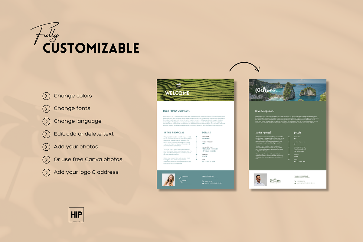 Travel Proposal for Travel Agents, a Templates & Theme by Hip Templates (Photo 4 of 9)