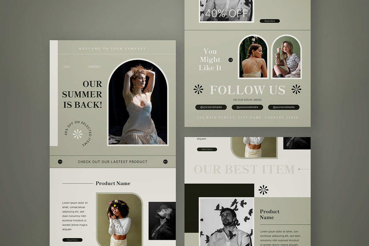 Email News Letter, an Email Template by graphicook (Photo 3 of 3)