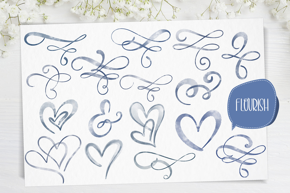 Watercolor Leaves Collection, an Object Illustration by Happy Letters (Photo 6 of 10)