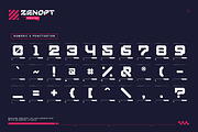 Zenopt Futuristic Font, a Sans Serif Font by Heybrinc Studio (Thumbnail 2 of 5)