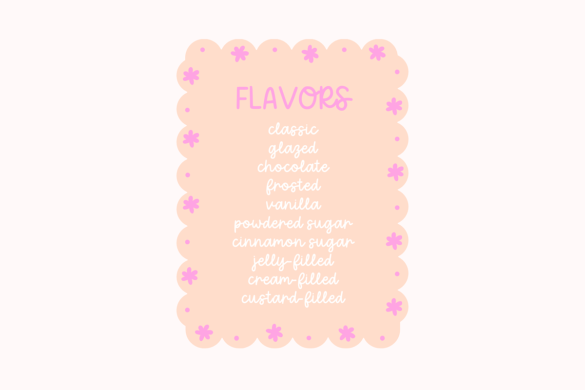 Donut Sprinkles Cute Cursive Font, a Script Font by Always Sunny Co (Photo 5 of 5)