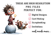 Whimsical Christmas Family Clipart, an Illustration by OK Design (Thumbnail 5 of 6)