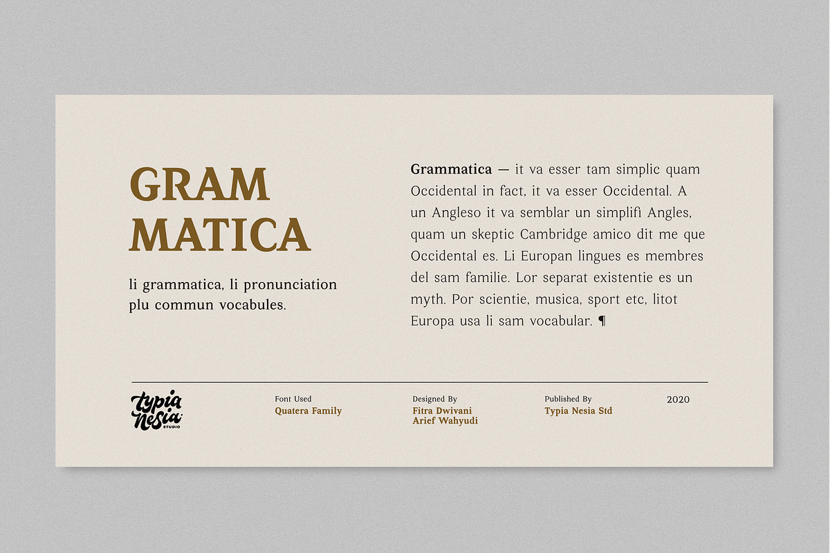 Quatera Serif Family (9 Weights), a Serif Font by Typia Nesia (Photo 7 of 13)