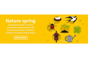 Nature Spring Banner Horizontal