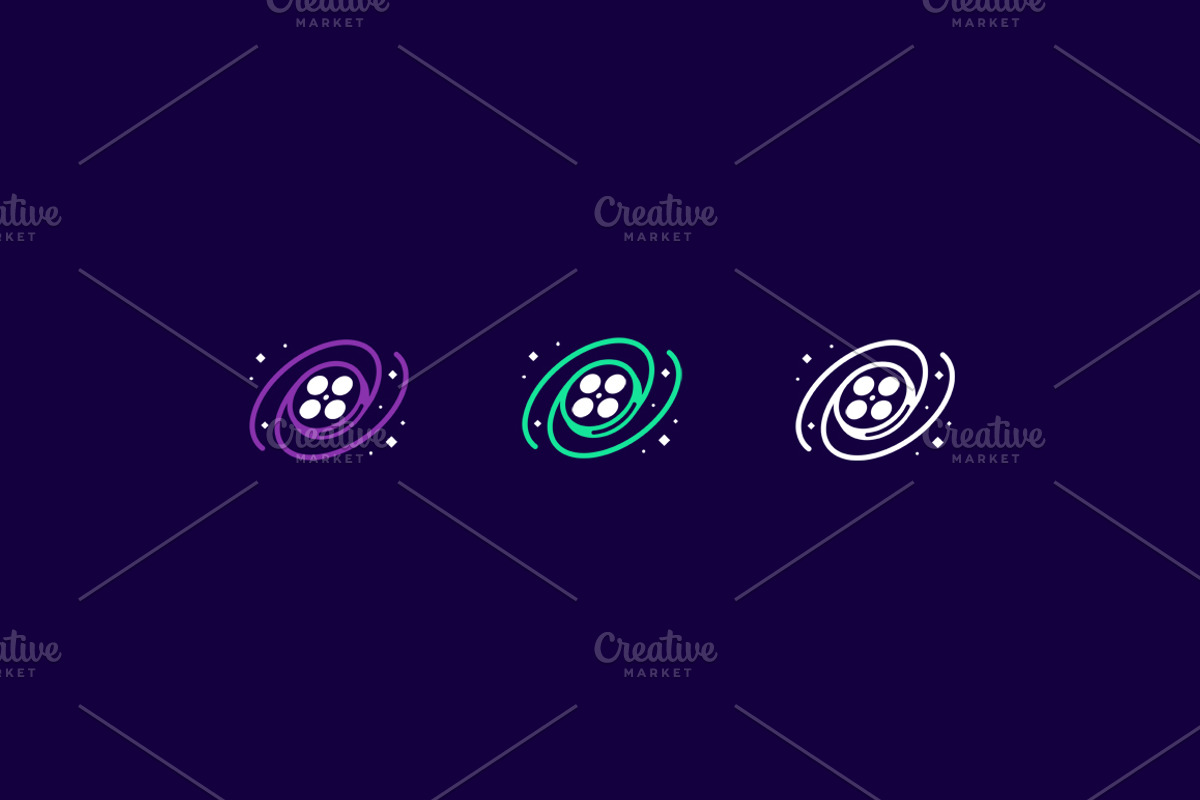 Galaxy Cinema/movie theater logo, a Branding & Logo Template by Dima&Leta Stolz (Photo 3 of 7)