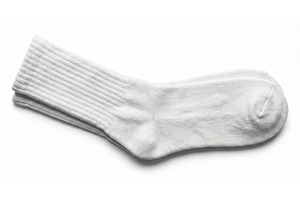 White Socks, White BG, an Object Illustration by CREATIVEDEF
