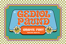 Gediol Paund Groovy Retro Font
