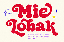 Mie Lobak Playful Retro Slab Serif