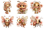 Whimsical Fuzzy Bee PNG Clipart, a Seasonal Illustration by Daily.Designs (Thumbnail 5 of 5)