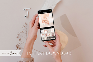 Nail Salon Instagram Template CANVA