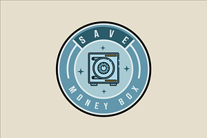 save box emblem logo vector color, a Branding & Logo Template by zyxroun shop