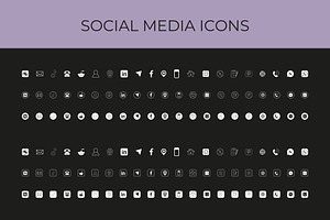 Social media icons set, an Icon by Lakhan1998