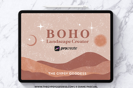 Procreate Boho Landscape Creator