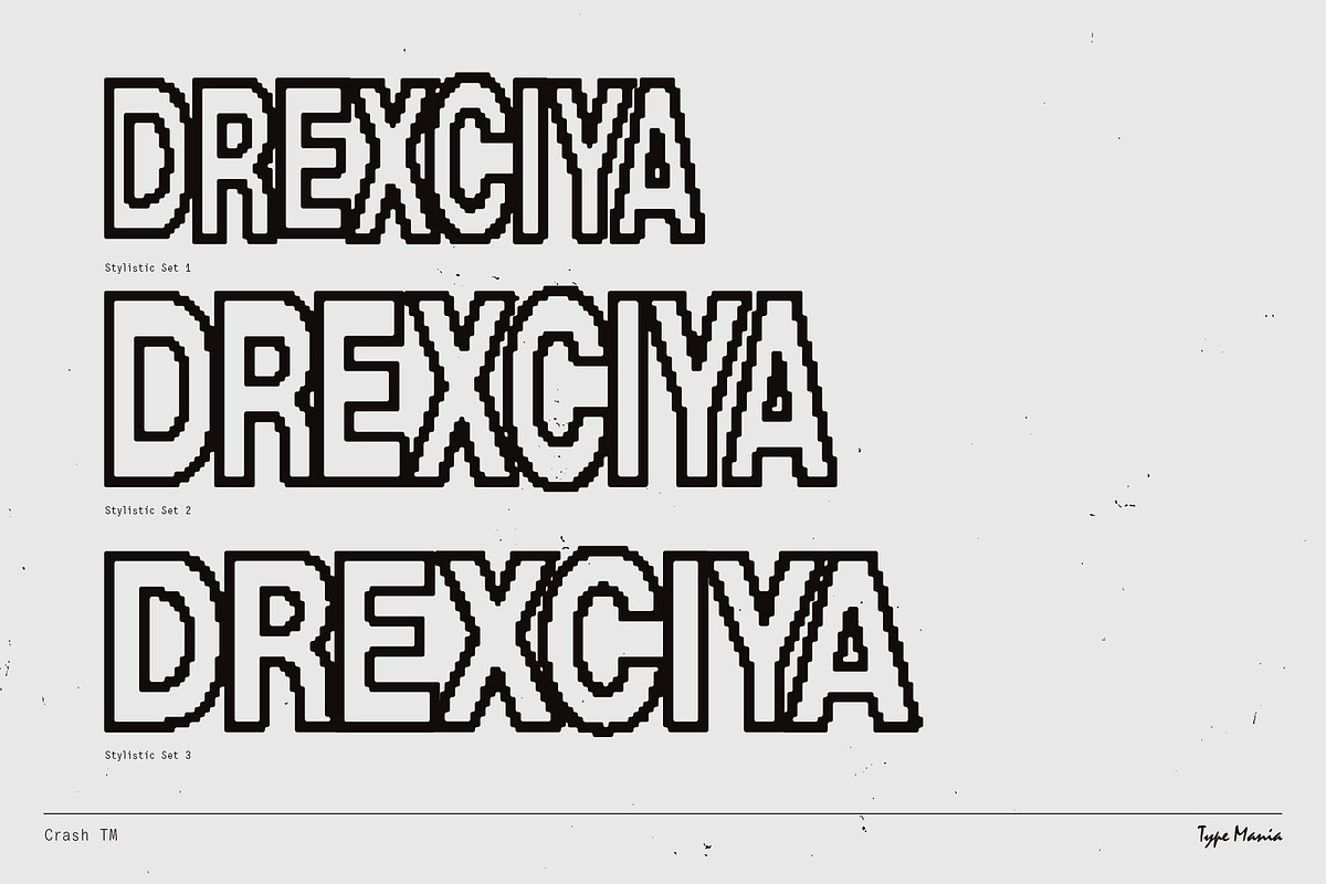 Crash TM – Automatic Trashed Font, a Sans Serif Font by Type Mania (Photo 6 of 10)