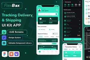 FlexBox Tracking delivery UI KIT app