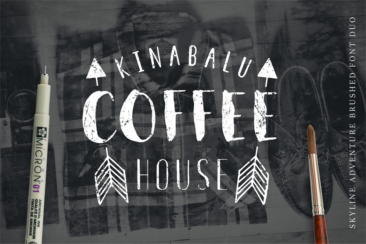 Font Duo Skyline Adventure Brushed preview 4