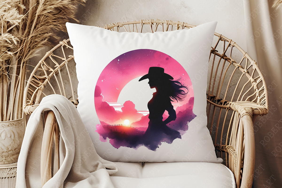 Cowgirl Summer Clipart, a Seasonal Illustration by RobertsArt (Photo 5 of 8)