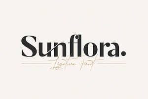 Sunflora - Unique Ligature Font, a Sans Serif Font by Tropical Type