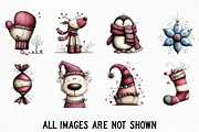 Whimsical Christmas Clipart, an Illustration by Craft Nest (Thumbnail 3 of 6)