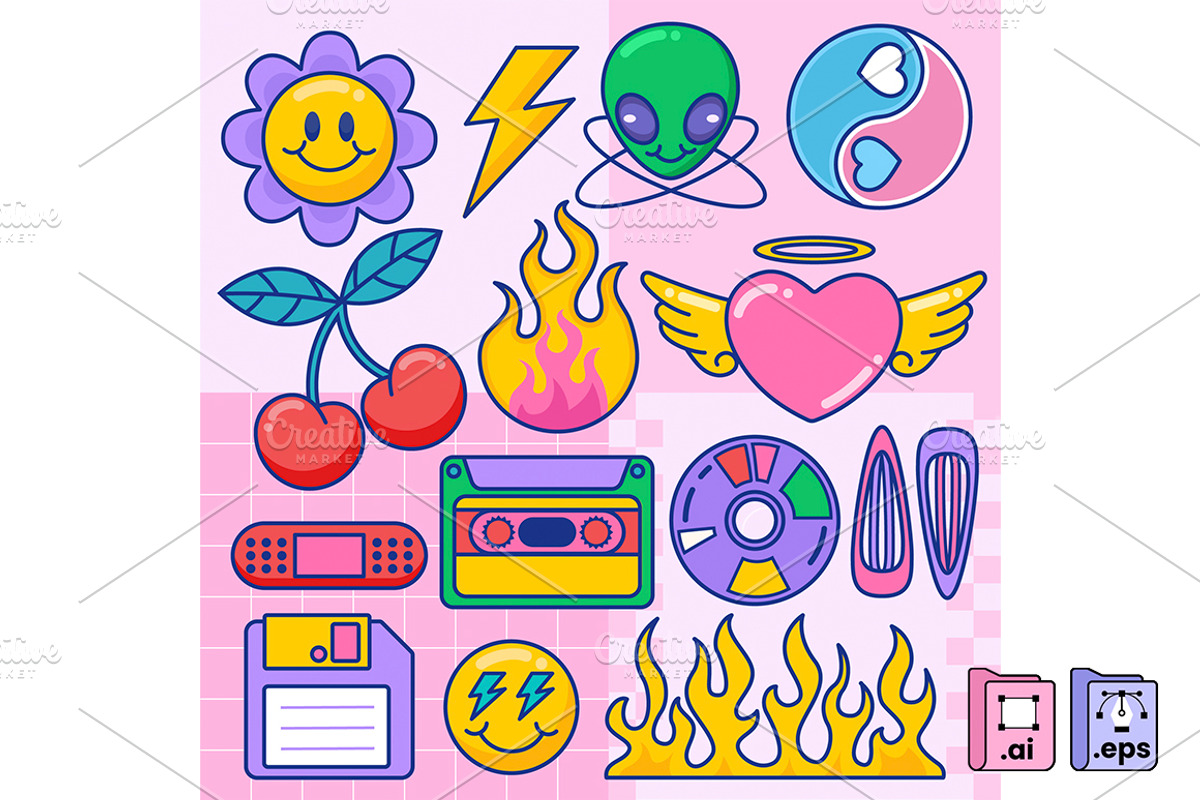 Y2K Elements Collection, an Object Graphic by MISS CHATZ (Photo 1 of 3)
