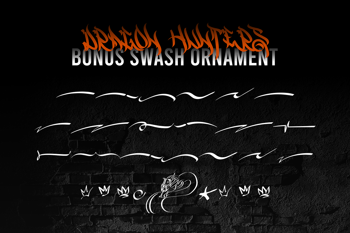 Dragon Brothers - Graffiti Font, a Blackletter Font by figuree studio (Photo 8 of 10)