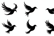 Flying Bird Silhouette Bundle, an Illustration by hafijul (Thumbnail 8 of 10)