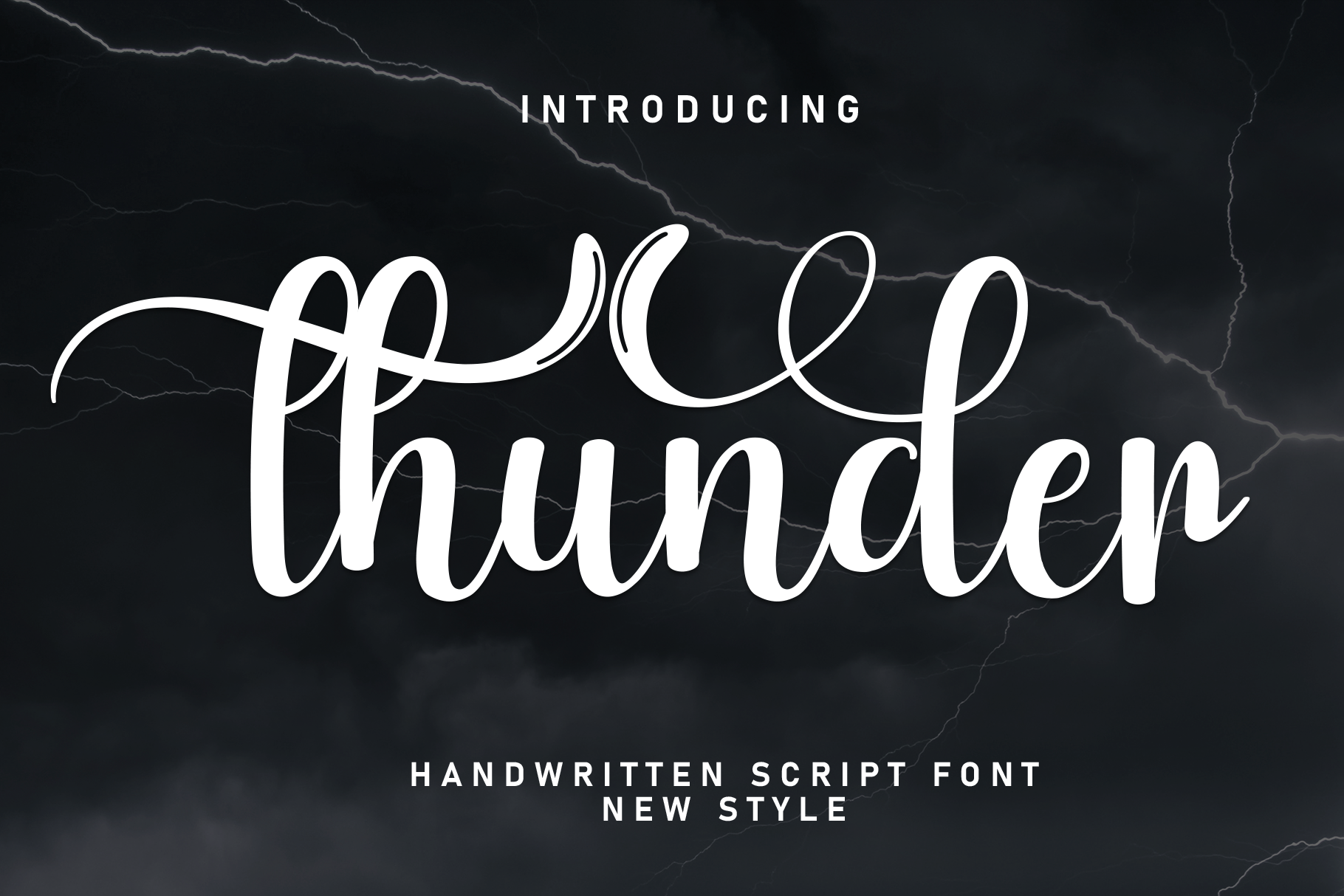 Thunder | Script Font, a Handwritten Font by Scratchones