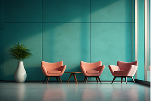 Waiting room interior design with, an Architecture Photo by Ylivdesign
