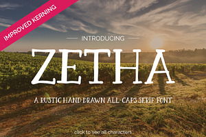 Zetha - A Hand Drawn Serif Font