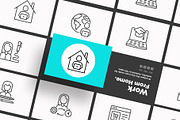 Work From Home  | 16 Thin Line Icons, an Outline Icon by Alex Blogoodf (Thumbnail 14 of 15)