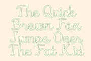 CS Rafles Dashed, a Script Font by Craft Supply Co. (Thumbnail 5 of 8)