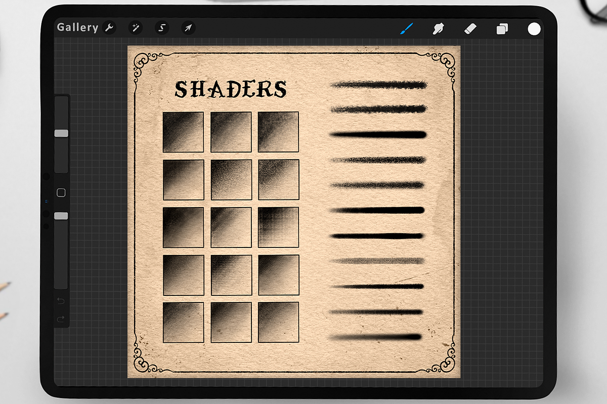 70 Tattoo Brushes for Procreate, a Brushes & More by Disyukov (Photo 3 of 11)
