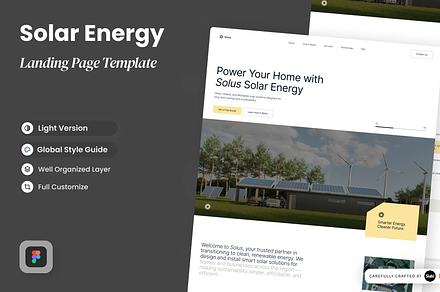 Solus - Solar Energy Landing Page