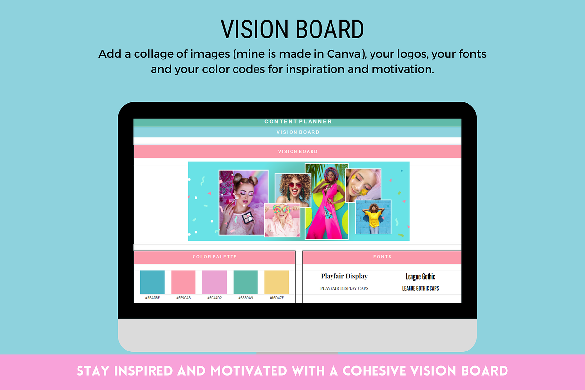 Colorful Instagram Planner, a Marketing Template by SunshineStudioBoutique (Photo 3 of 9)