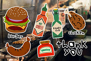 Fast Food Vector Elements, a Food Illustration by Luamor (Thumbnail 9 of 9)