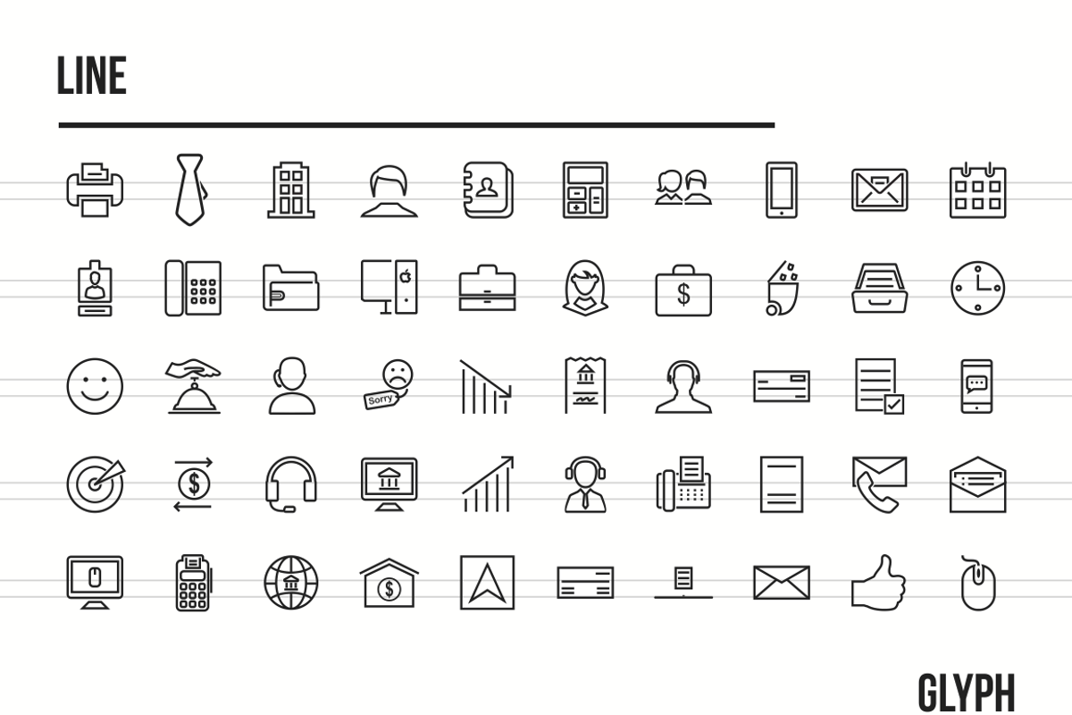 600 Business & Finance Icons preview 2