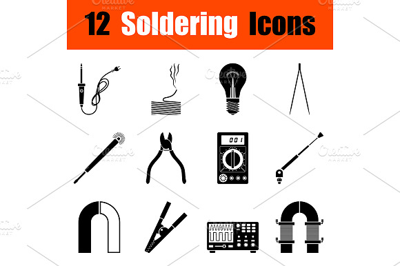 Set Of Soldering Icons