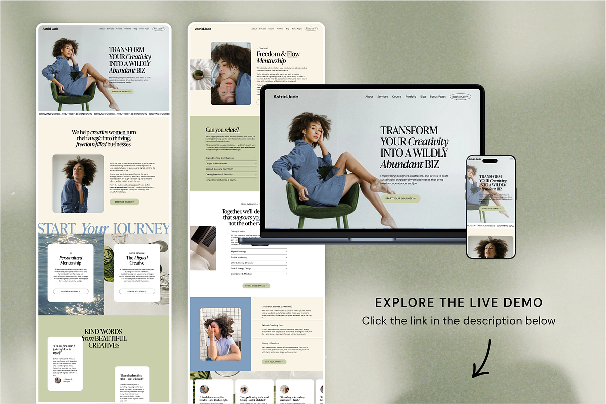 Astrid Squarespace 7.1 Template, a Squarespace Template by Studio Heythere (Photo 8 of 8)