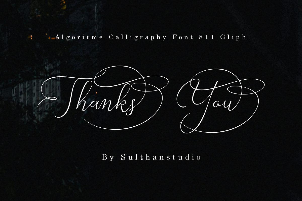 Algoritme, a Script Font by Sulthan Studio (Photo 8 of 8)