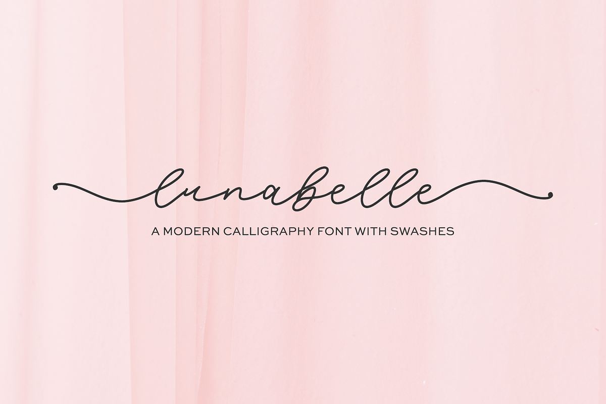 Lunabelle Script Font, a Handwritten Font by Beck McCormick (Photo 1 of 10)